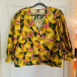 Farm Rio Lemon Blouse